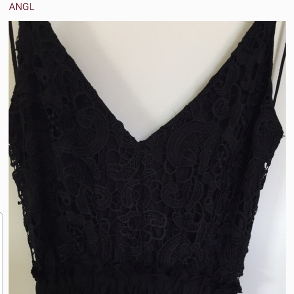 Crochet Lace Open Back Maxi Dress - Picture 2 of 4